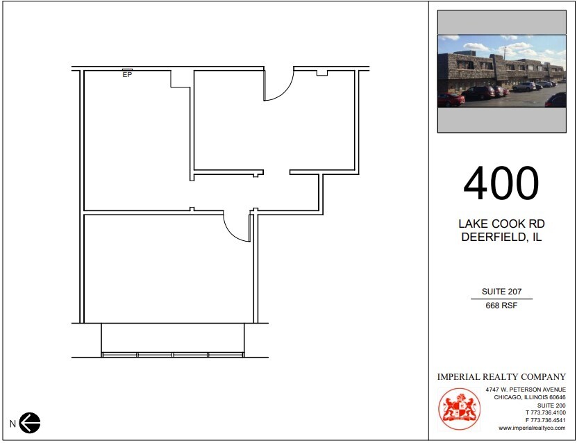 400 Lake Cook Rd, Deerfield, IL à louer Plan d’étage– Image 1 sur 4