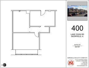 400 Lake Cook Rd, Deerfield, IL à louer Plan d’étage– Image 1 sur 4