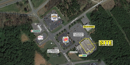 3027-3035 Centennial Blvd, Claremont, NC - VUE AÉRIENNE  vue de carte - Image1