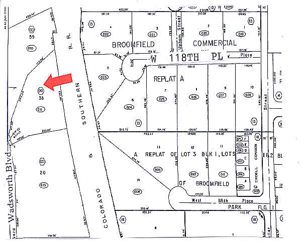 11730 Wadsworth Blvd, Broomfield, CO à vendre - Plan cadastral – Image 3 sur 4