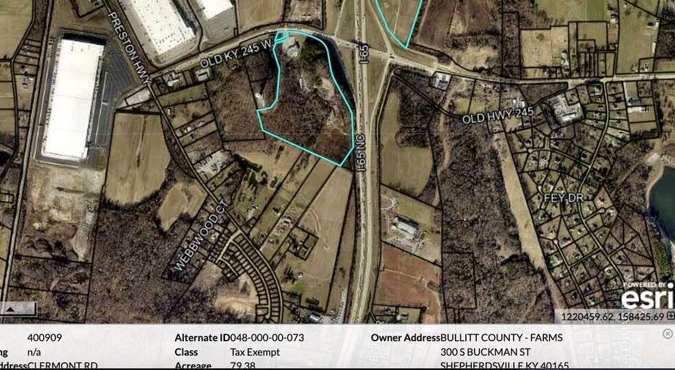 545 Old Highway 245, Shepherdsville, KY à vendre - Aérien – Image 2 sur 2