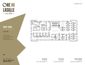 1 N La Salle St, Chicago, IL à louer Plan d’étage– Image 2 sur 4
