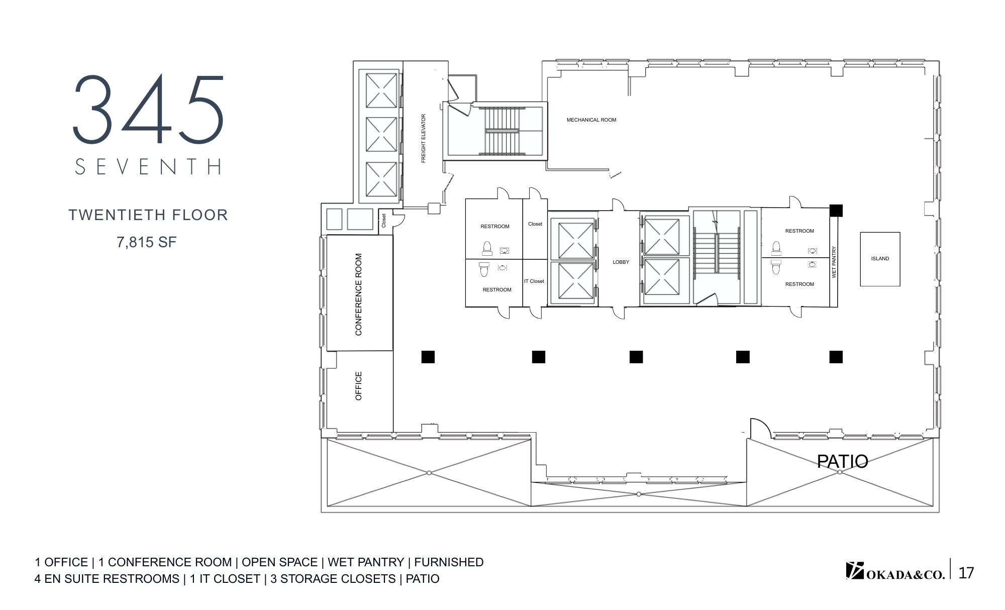 345 Seventh Ave, New York, NY à louer Plan d’étage– Image 1 sur 4