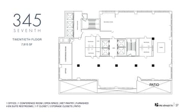 345 Seventh Ave, New York, NY à louer Plan d’étage– Image 1 sur 4