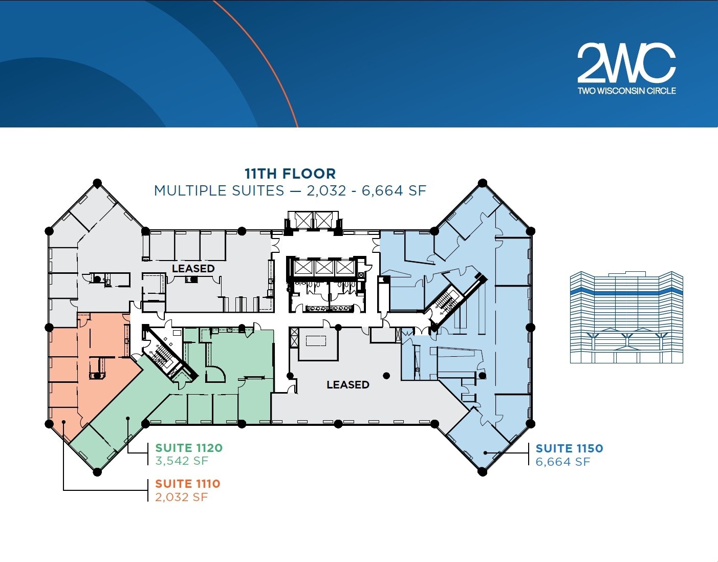 2 Wisconsin Cir, Chevy Chase, MD à louer Plan d’étage– Image 1 sur 1