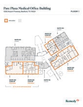 1305 Airport Fwy, Bedford, TX à louer Plan d’étage– Image 2 sur 2