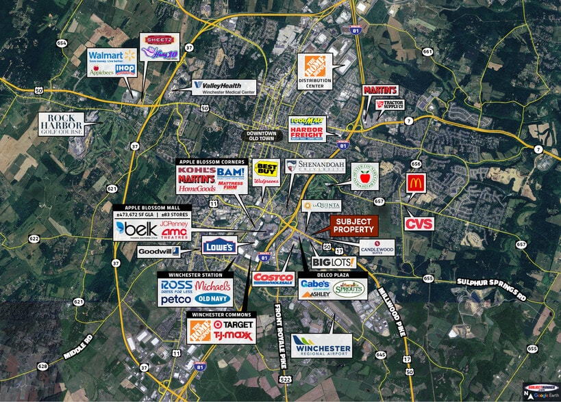 1105 Millwood Pike, Winchester, VA à vendre - Photo de l’immeuble – Image 2 sur 3