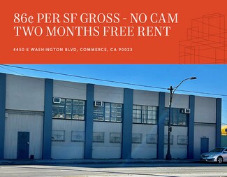 Plus de détails pour 4450 E Washington Blvd, Commerce, CA - Industriel/Logistique à louer