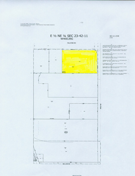 1400 S Wolf Rd, Wheeling, IL à louer - Plan cadastral – Image 2 sur 9