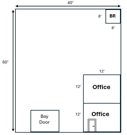 13045 Harmon Rd, Fort Worth, TX à louer Plan d’étage– Image 1 sur 4