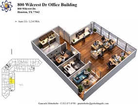 800 Wilcrest Dr, Houston, TX à louer Plan d’étage– Image 1 sur 1