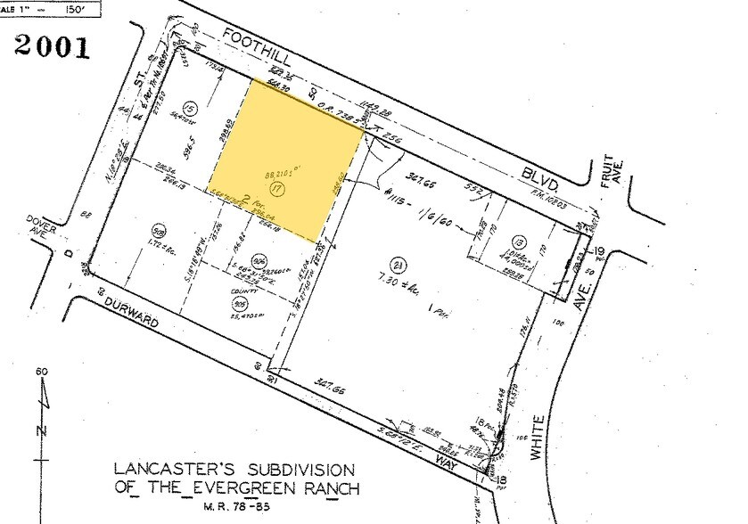 2120 Foothill Blvd, La Verne, CA à louer - Plan cadastral – Image 3 sur 3