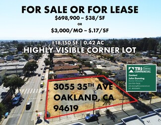 Plus de détails pour 3055 35th Ave, Oakland, CA - Terrain à vendre