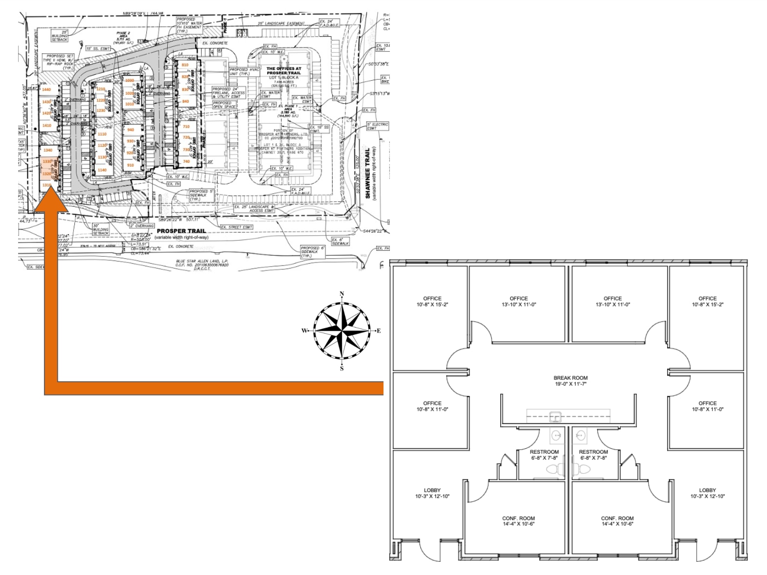 1630 W Prosper Trl, Prosper, TX à louer Plan d’étage– Image 1 sur 1