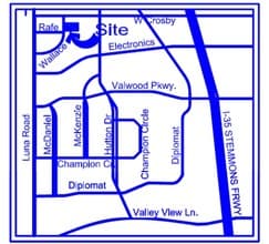 1505 Wallace Dr, Carrollton, TX - VUE AÉRIENNE  vue de carte - Image1