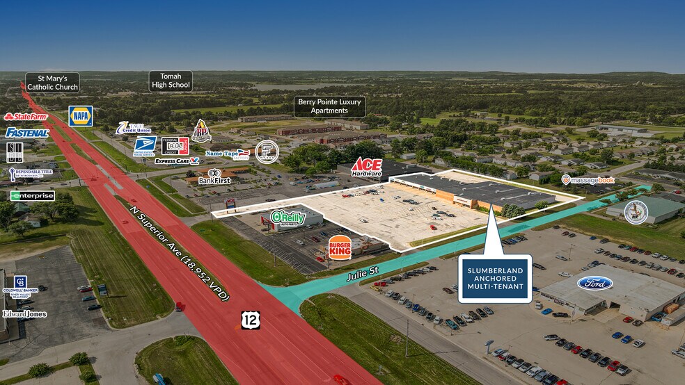 1110-1122 N Superior Ave, Tomah, WI à vendre - Photo de l’immeuble – Image 3 sur 5