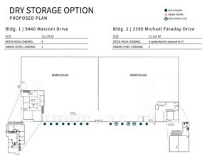 9940 Marconi Dr, San Diego, CA à louer Plan d’étage– Image 2 sur 2