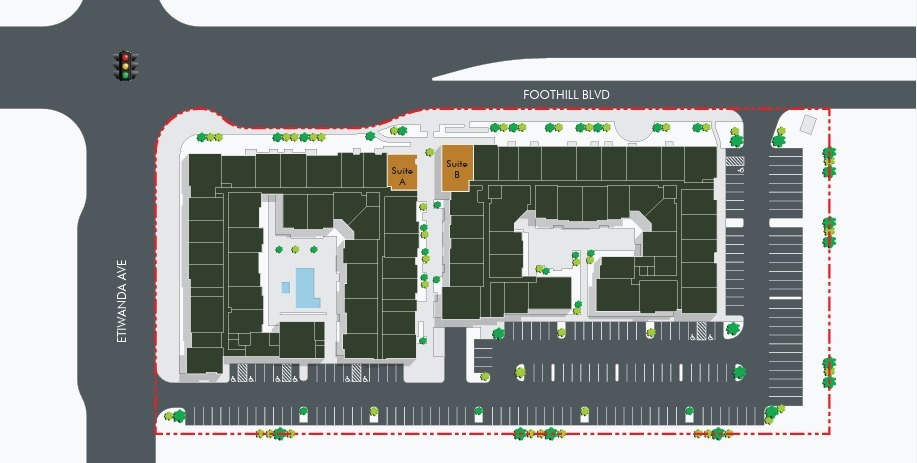 12915 Foothill Blvd, Rancho Cucamonga, CA à louer Plan de site– Image 1 sur 2