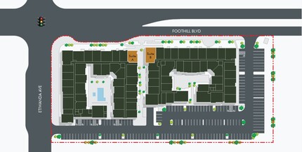 12915 Foothill Blvd, Rancho Cucamonga, CA à louer Plan de site– Image 1 sur 2