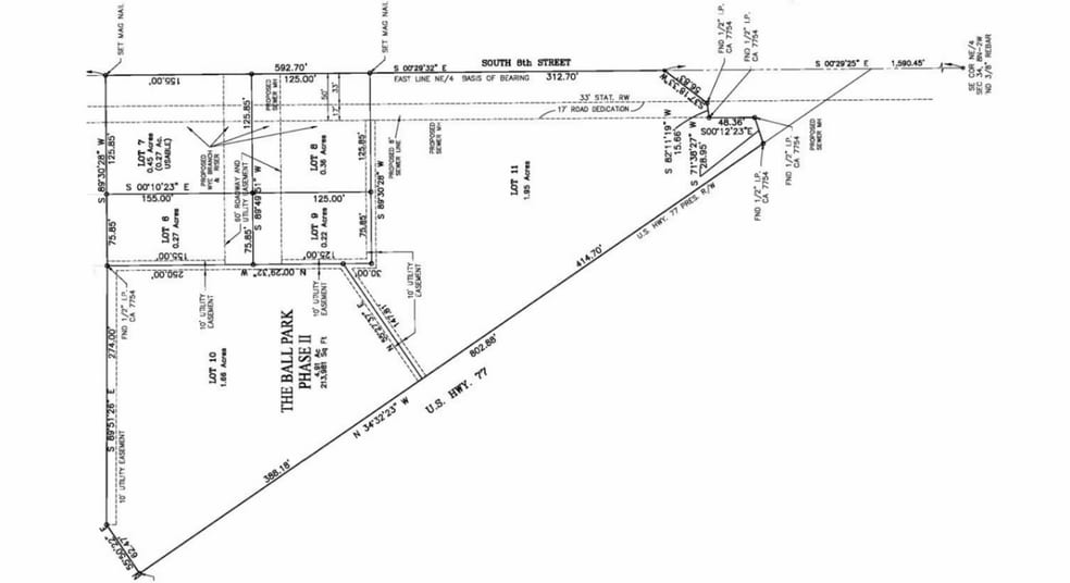 HWY 77 & S. 8th St, Noble, OK à vendre - Plan cadastral – Image 2 sur 3