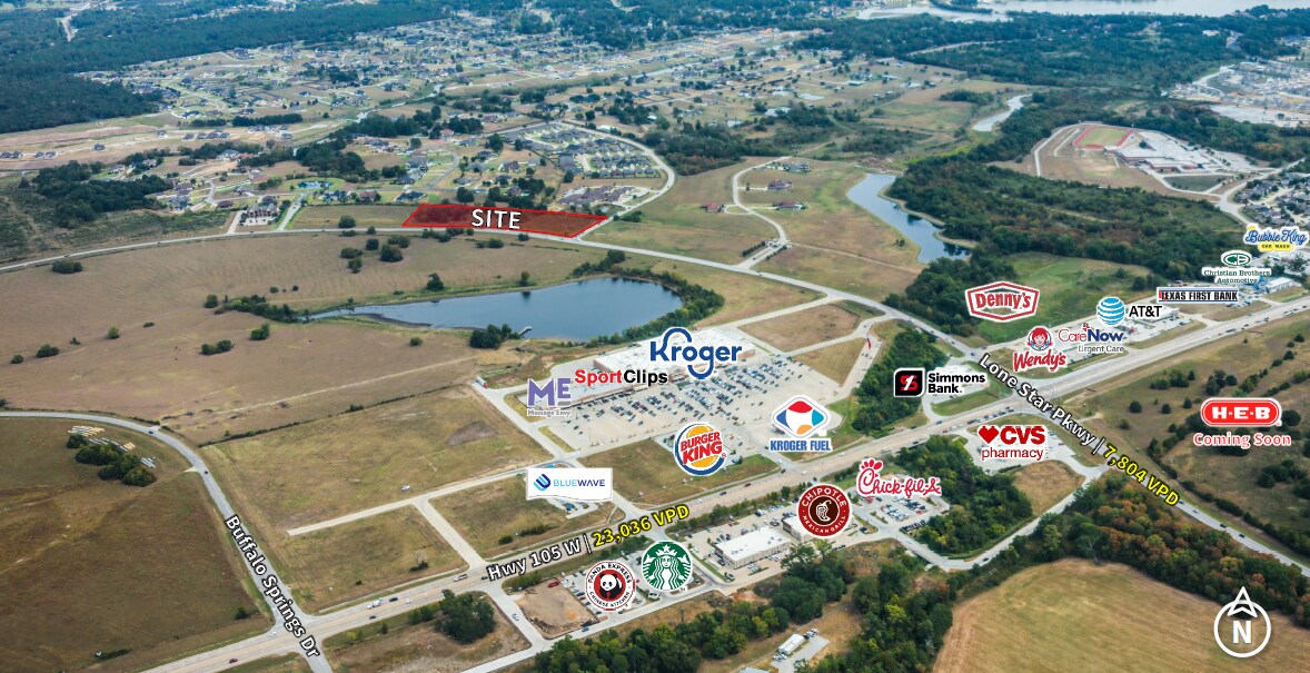 LONE STAR PARKWAY & LONE STAR BEND, Montgomery, TX à vendre Photo de l’immeuble– Image 1 sur 2