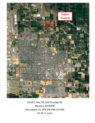 Plus de détails pour 13120 S Highway 99, Manteca, CA - Terrain à vendre