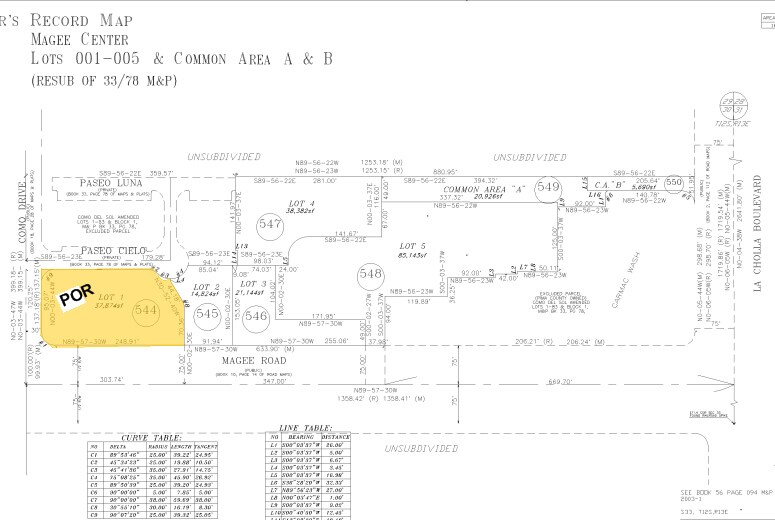 2292 W Magee Rd, Tucson, AZ à louer - Plan cadastral – Image 2 sur 15