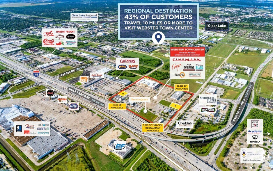 20909-20915 Gulf Fwy, Webster, TX à louer - Photo de l’immeuble – Image 1 sur 8