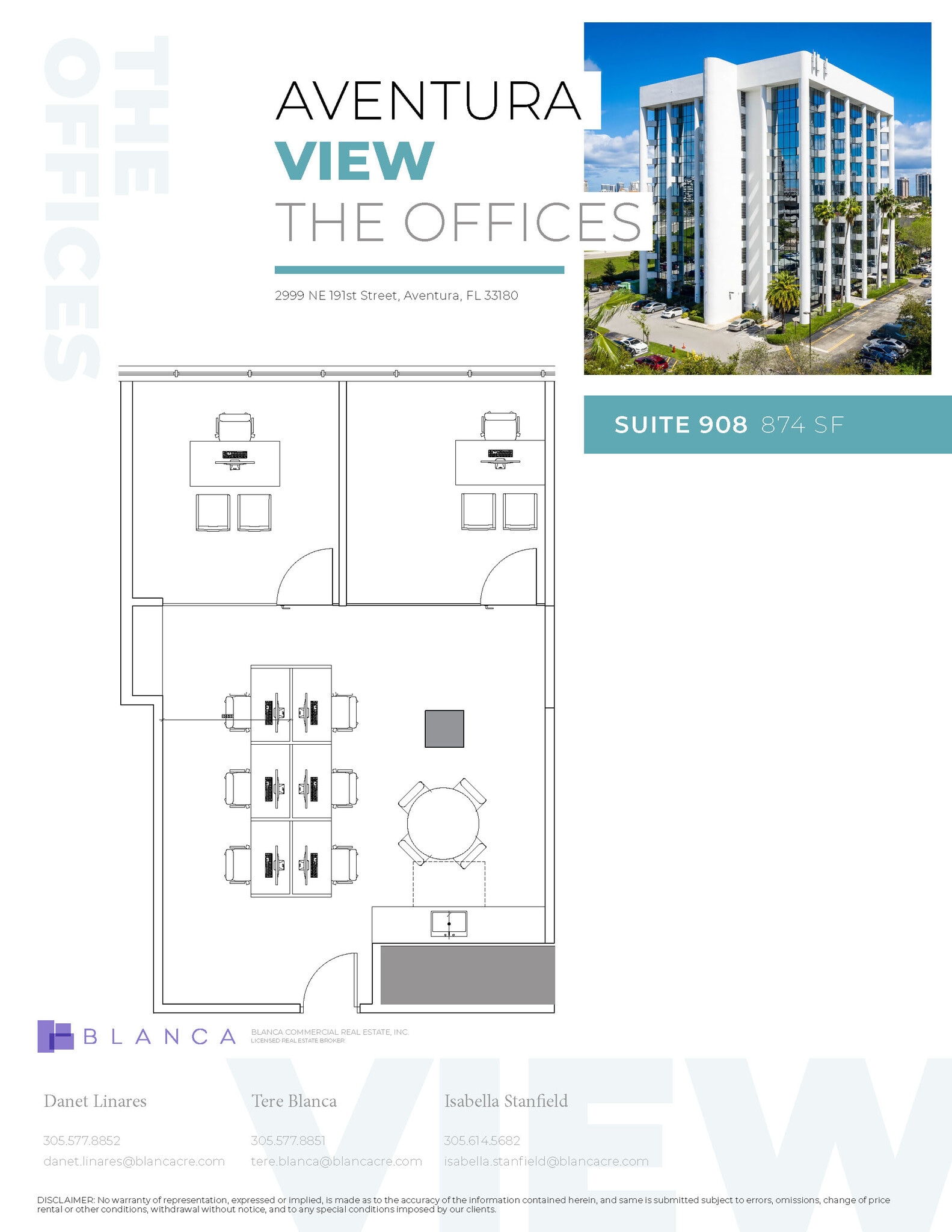 2999 NE 191st St, Aventura, FL à louer Plan d’étage– Image 1 sur 1