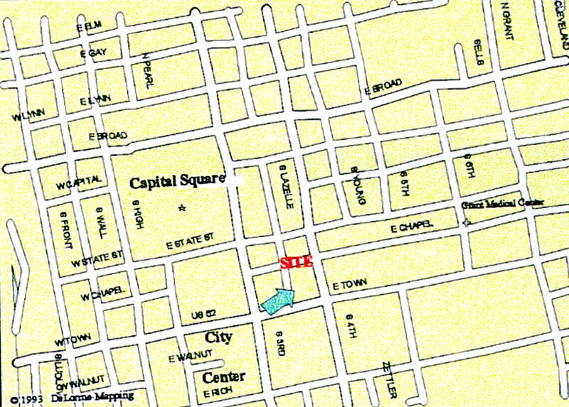140 E Town St, Columbus, OH à louer - Plan de site – Image 2 sur 8