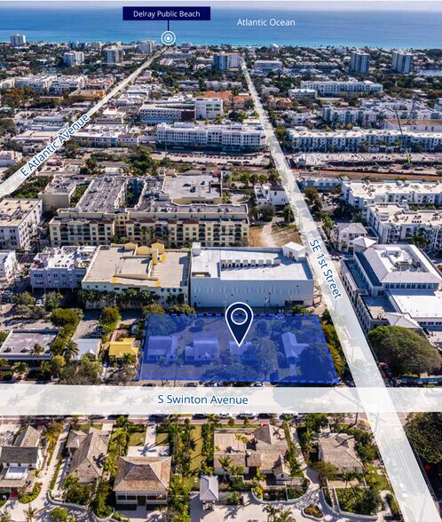 Delray Social: Redevelopment Opportunity portefeuille de 2 biens à vendre sur LoopNet.fr - Aérien – Image 3 sur 5