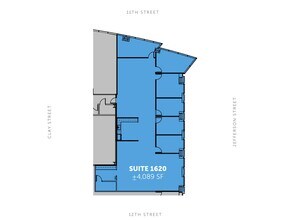 555 12th St, Oakland, CA à louer Plan d’étage– Image 2 sur 2