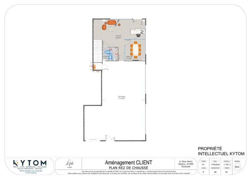 Local commercial dans Toulouse à louer - Plan d’étage – Image 3 sur 7