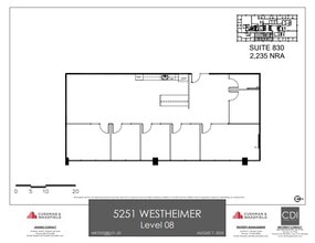5251 Westheimer Rd, Houston, TX à louer Plan d’étage– Image 2 sur 6