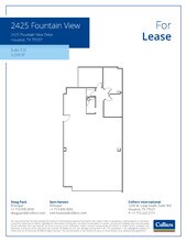 2425 Fountain View Dr, Houston, TX à louer Plan d’étage– Image 1 sur 1