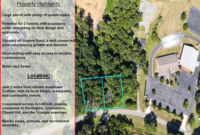 1919 Rogers Rd, Graham, NC à vendre - Aérien – Image 2 sur 4