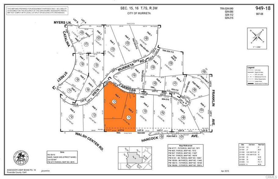 40480 Carrigan Rd, Murrieta, CA à vendre - Plan cadastral – Image 2 sur 11