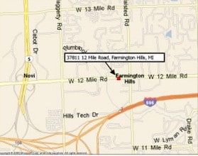 37811 W 12 Mile Rd, Farmington, MI - VUE AÉRIENNE  vue de carte