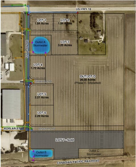 2613 Hwy 18 E, Algona, IA à vendre - Aérien – Image 2 sur 4