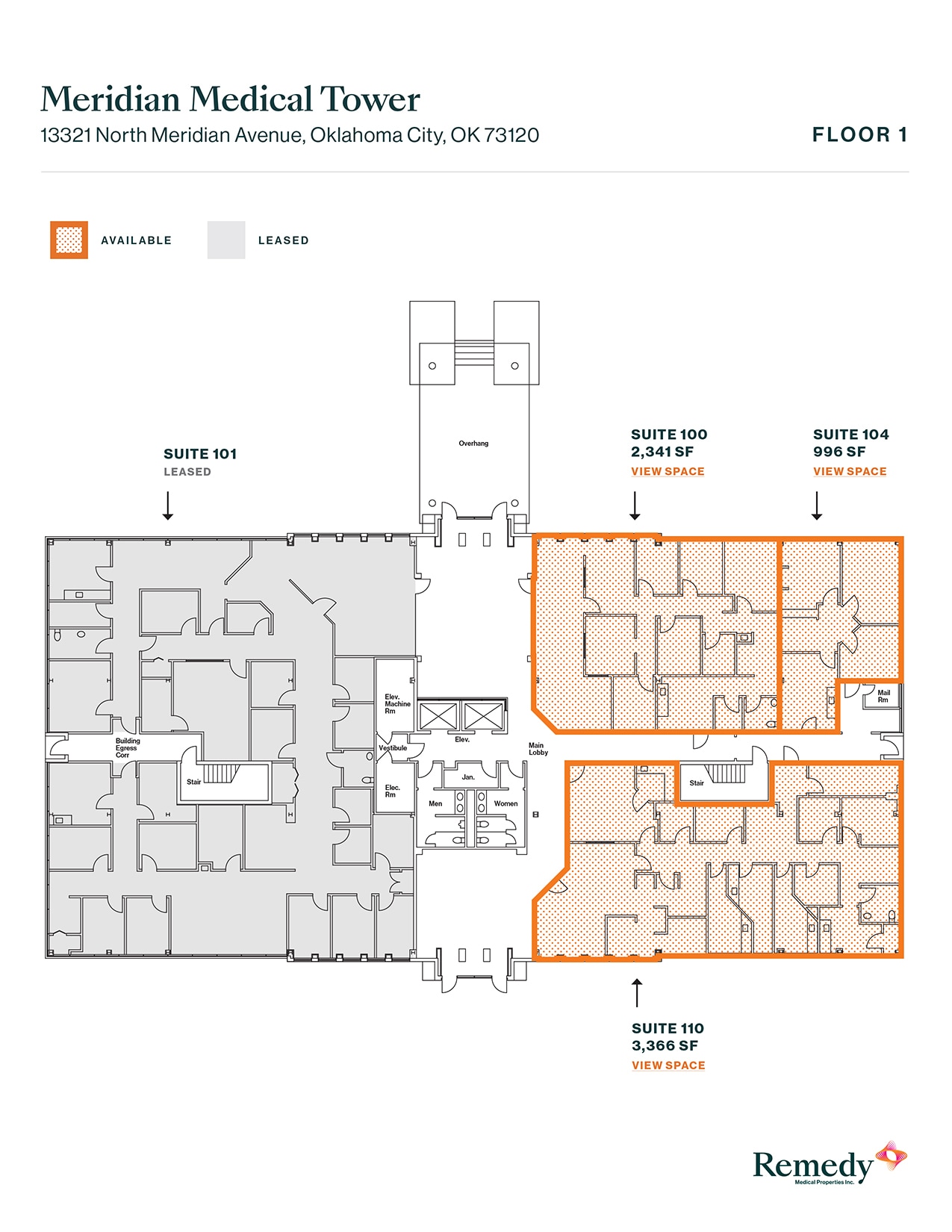 13321 N Meridian Ave, Oklahoma City, OK à louer Plan d’étage– Image 1 sur 1