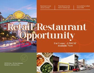 Plus de détails pour 520 5th Ave, San Diego, CA - Local commercial à louer