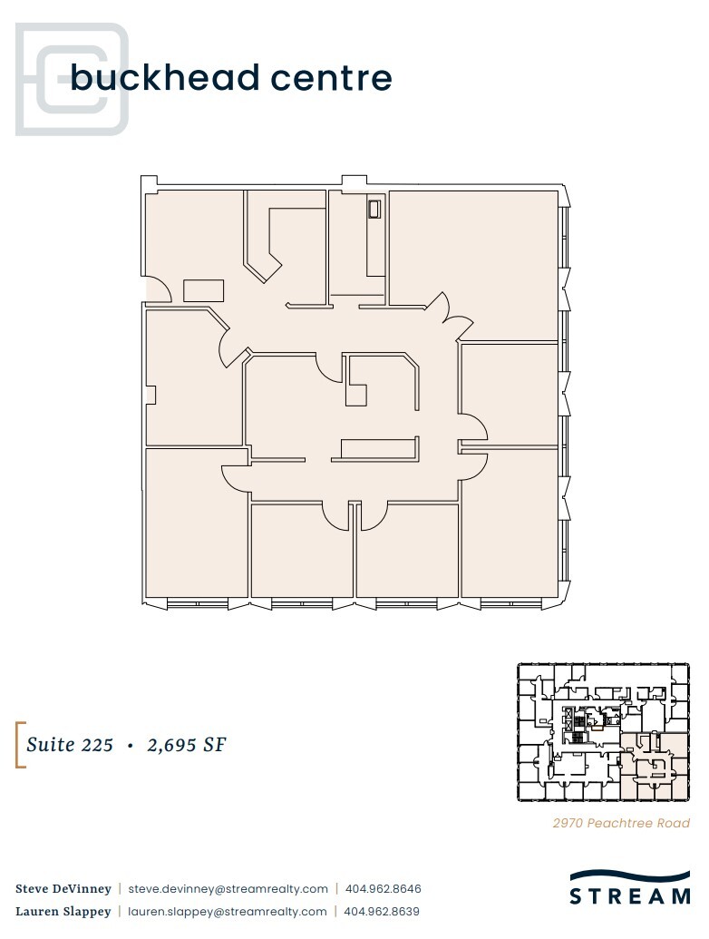 2970 Peachtree Rd NW, Atlanta, GA à louer Plan d’étage– Image 1 sur 1