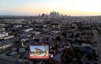 1927-1933 Griffin Ave, Los Angeles, CA - Vue aérienne vue de carte