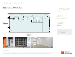 1112 Bryant St, San Francisco, CA à louer Plan d’étage– Image 1 sur 1