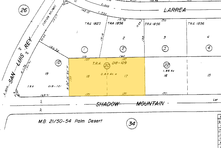 73758 Shadow Mountain Dr, Palm Desert, CA à louer - Plan cadastral – Image 2 sur 6