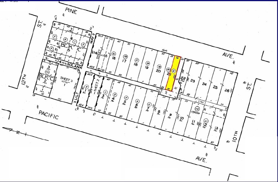 1041-1043 Pine Ave, Long Beach, CA à louer - Plan cadastral – Image 3 sur 37