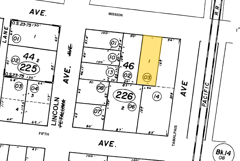705 Mission Ave, San Rafael, CA à vendre - Plan cadastral – Image 2 sur 39