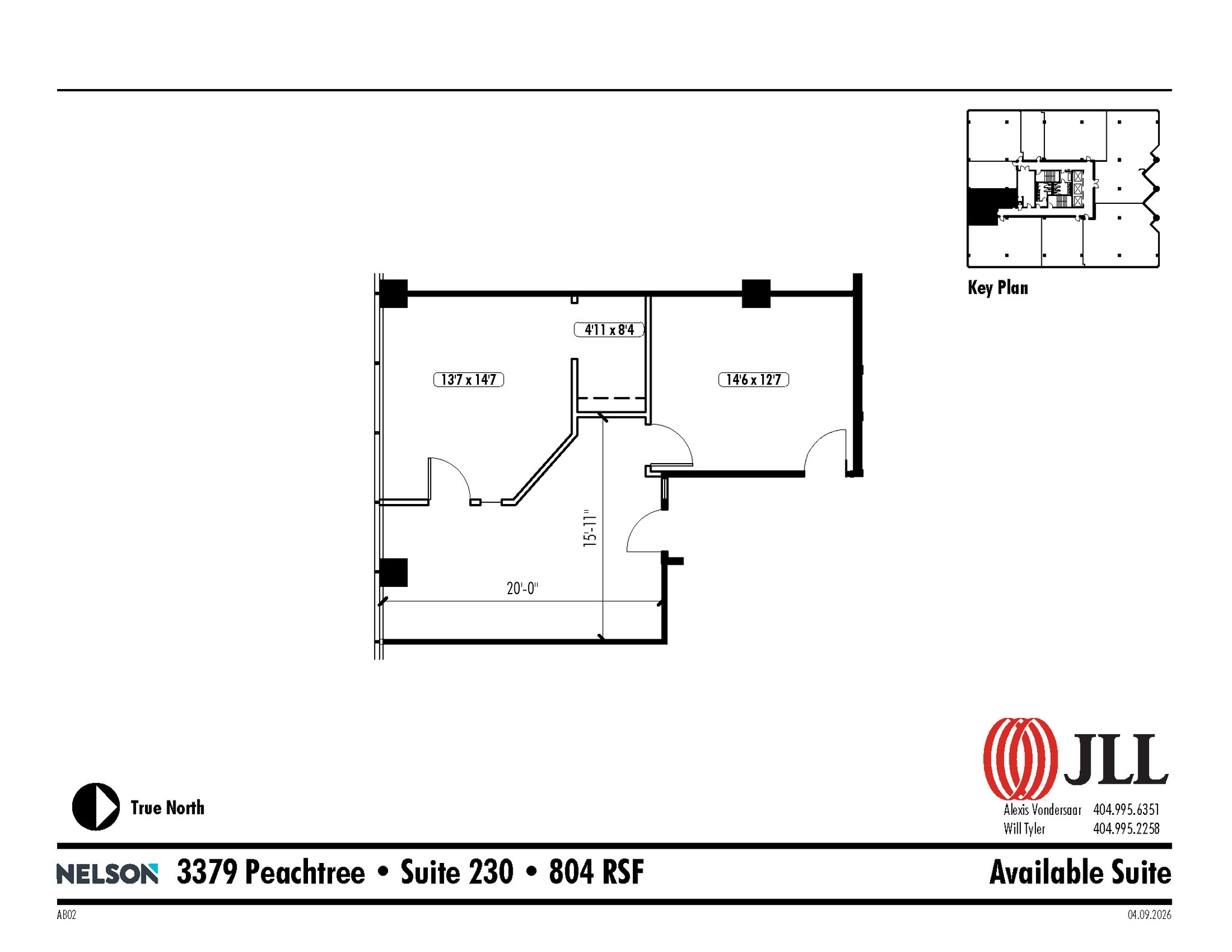 3379 Peachtree Rd NE, Atlanta, GA à louer Plan d’étage– Image 1 sur 1
