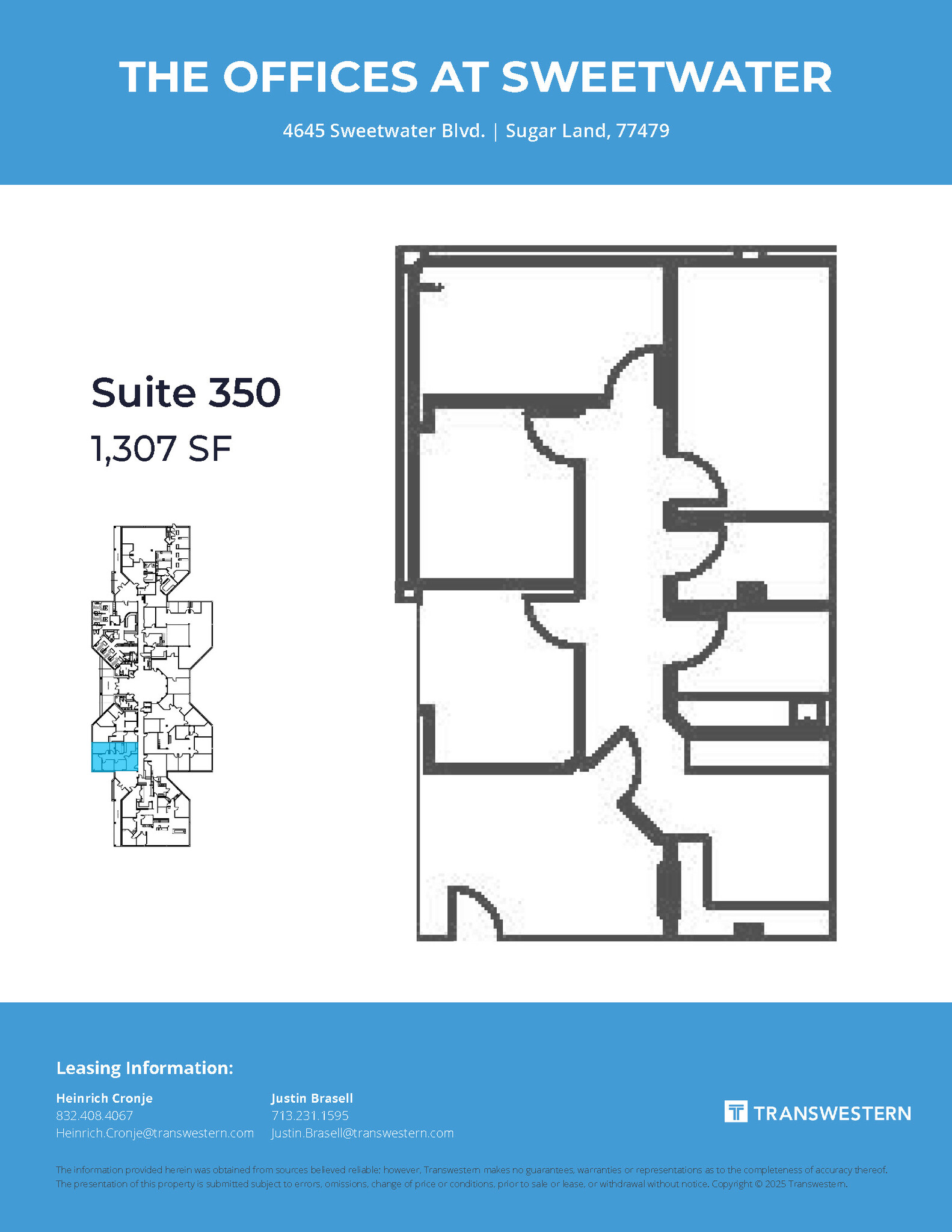 4675 Sweetwater Blvd, Sugar Land, TX à louer Plan d’étage– Image 1 sur 1