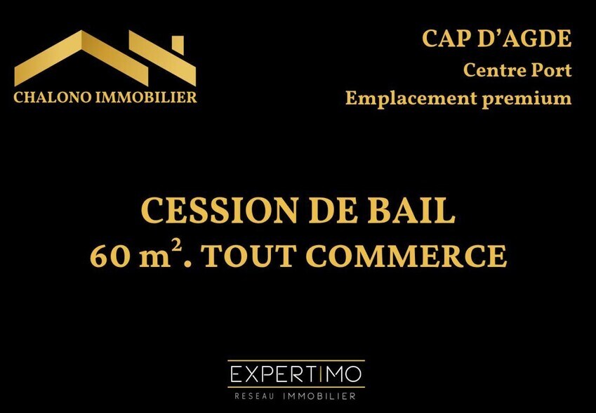 Local commercial dans LE CAP D'AGDE à louer - Photo de l’immeuble – Image 1 sur 2